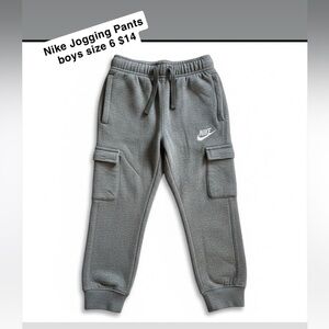 Nike Kids Charcoal Cargo Joggers